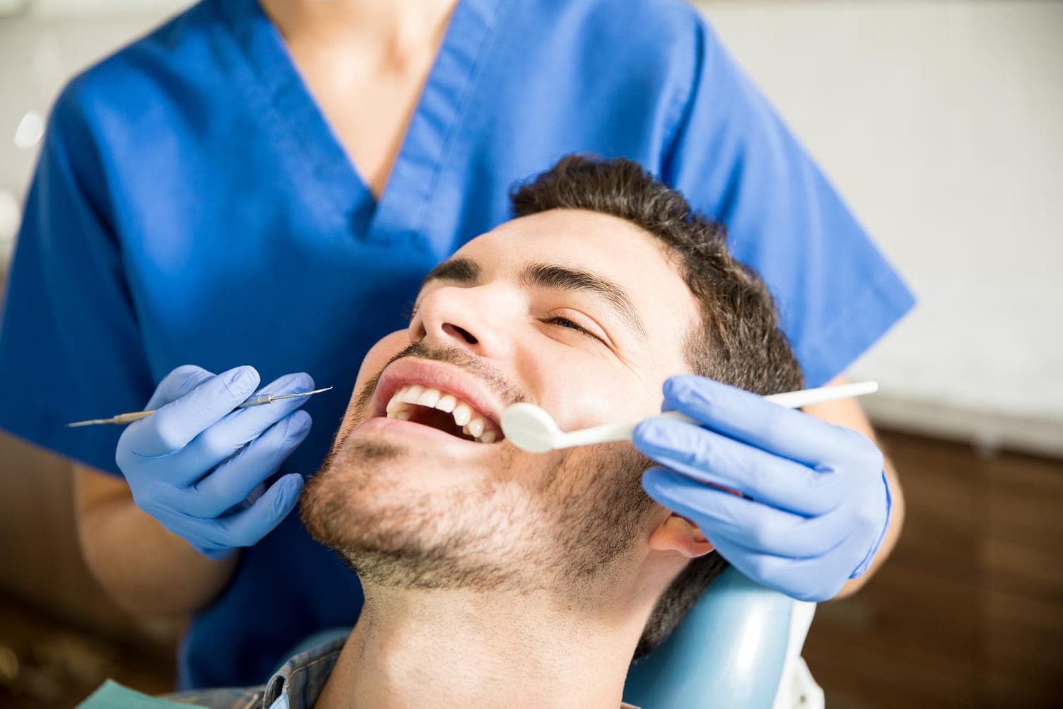 Patient receiving dental care at Dr. Ron Elliott, DMD in Florence KY
